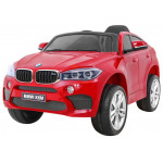 Elektrické autíčko BMW X6 - lakované - červené